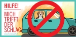 Infoplakat Hund im Auto